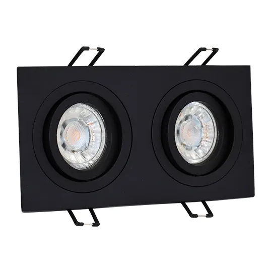Ugradna dupla svetiljka crna pravougaona M206018 Mitea Lighting