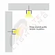 Aluminijumski profil za LED trake nadgradni set sa difuzorom 13x19.3x2000mm MA616