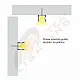 Aluminijumski profil za LED trake nadgradni set sa difuzorom 14.4x17.2x2000mm MA613