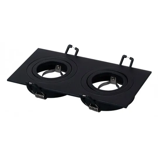 Ugradna dupla svetiljka crna pravougaona M206018 Mitea Lighting
