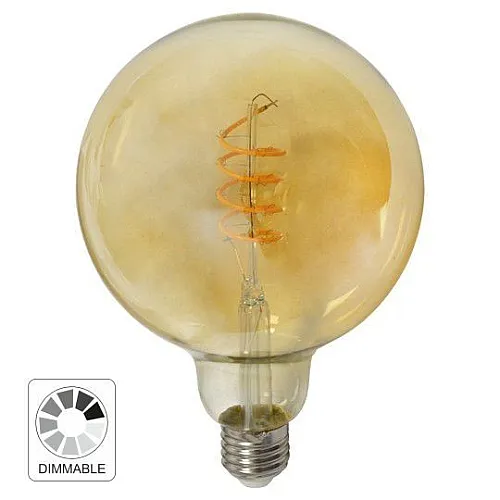 Filament AMBER LED FLEX dimabilna sijalica E27 4W G125 2200K 230V 300lm