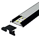 Aluminijumski profil za LED trake crni set sa difuzorom 8.6x39x2000mm MA620-C