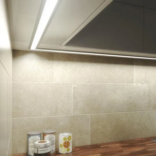 Aluminijumski profil za LED trake crni set sa difuzorom 8.6x39x2000mm MA620-C