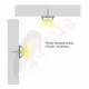 Fleksibilni aluminijumski (savitljiv) profil za LED trake crni 6x18x2000mm set sa difuzorom M640-C
