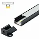Aluminijumski profil za LED trake crni nadgradni set sa difuzorom 8.8x14.4x2000mm M506-C