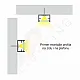 Aluminijumski profil za LED trake crni nadgradni set sa difuzorom 8.8x14.4x2000mm M506-C