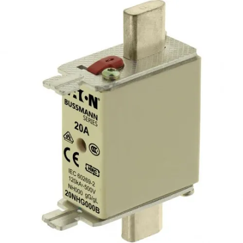 Nožasti osigurač sa indikacijom NH000 20A AC 500V 20NHG000B Eaton