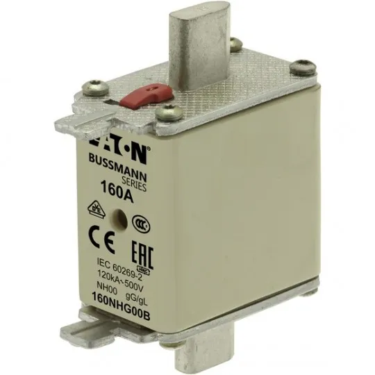 Nožasti osigurač sa indikacijom NH00 160A AC 500V 160NHG00B Eaton