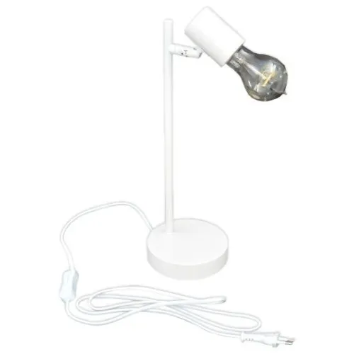 Stona lampa bela 1xE27 40W M190121