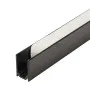 Aluminijumski profil crni za NEON LED trake 7.6x12x2000mm set bez difuzora M76-C Mitea Lighting