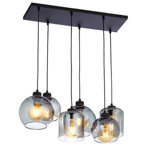 Luster crni Max.60W 220~240V 6xE27 mix M11078-6