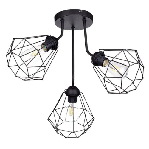 Plafonska lampa crna 3xE27 Max.60W 220~240V M0824-3P