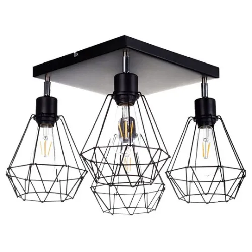 Plafonska lampa crna 4xE27 Max.60W 220~240V M0824-4P