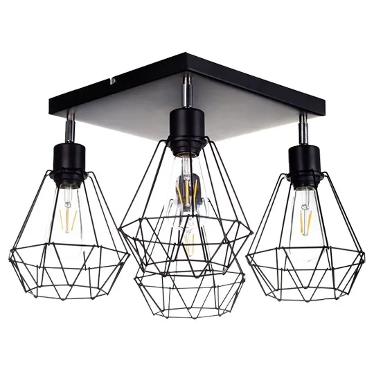 Plafonska lampa crna 4xE27 Max.60W 220~240V M0824-4P