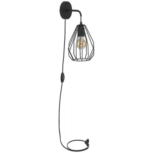 Zidna lampa crna 1xE27 Max.60W 220V M0840-1Z