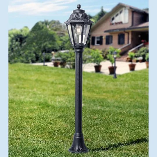 Stubna lampa crna IP55 1xE27 filament LED 6.5W 2700K sijalica uključena uz proizvod MIZAR/ANNA E22.151.000.F1R Fumagalli