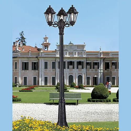 Stubna lampa gore/dole crna IP55 3xE27 filament LED 6.5W 2700K sijalica uključena uz proizvod GIGI/Bisso/Anna 3L E22.156.S30.F1R Fumagalli