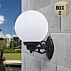 Zidna lampa crna na gore/dole IP55 1xE27 G25.131.000.E27 BISSO/G250 Fumagalli