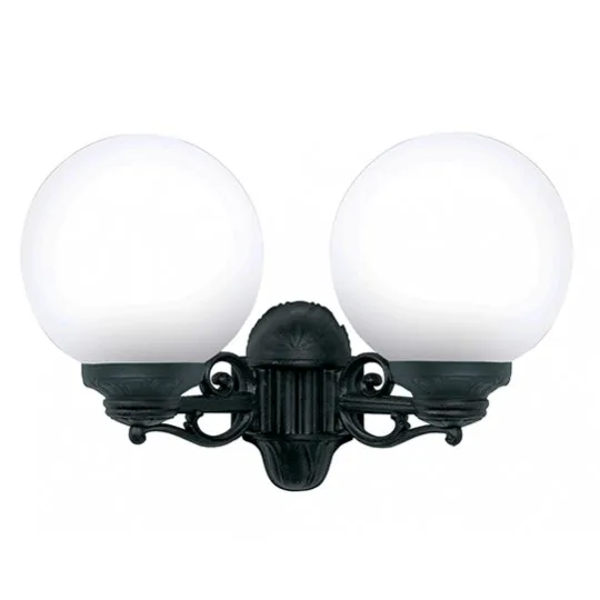 Zidna lampa crna na gore/dole IP55 2xE27 G25.141.000.E27 PORPORA/G250 Fumagalli