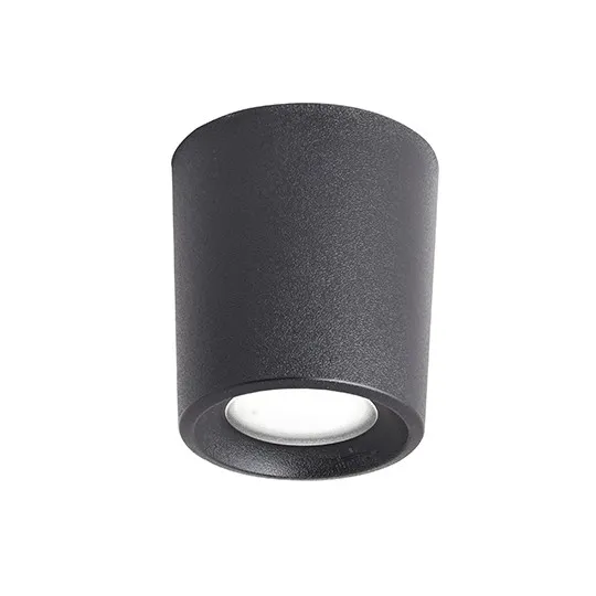Spoljna plafonska okrugla lampa crna IP55 1xGU10 LED 3.5W 2700K~4000K - sijalica uključena uz proizvod LIVIA 90 CCT 2A9.000.000.U1K Fumagalli