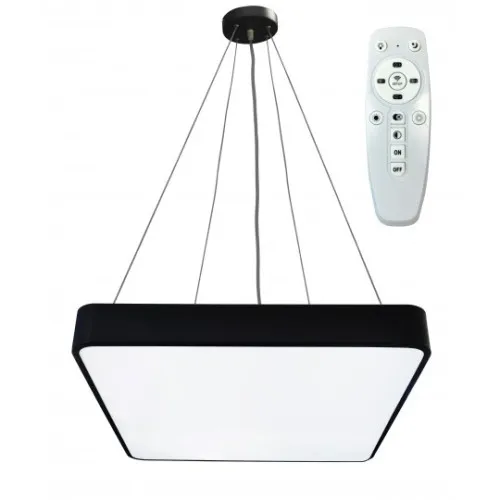 Visilica crna 72W LED SMD 3CCT 480x480mm sa daljinskim 2.4G M205436-K