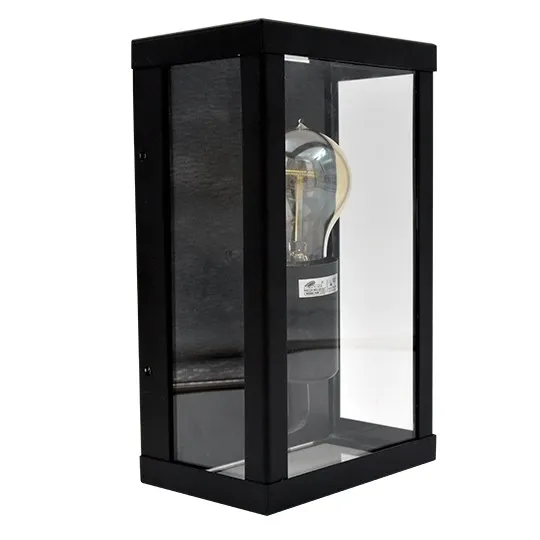 Zidna lampa crna Max.60W IP44 1xE27 baštenska M944 C