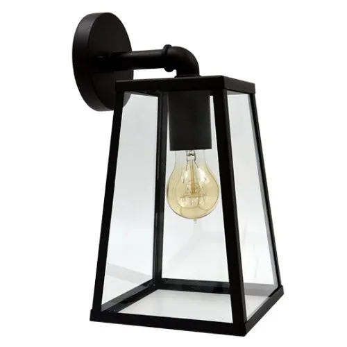 Zidna lampa crna Max.60W IP44 1xE27 baštenska M945 C
