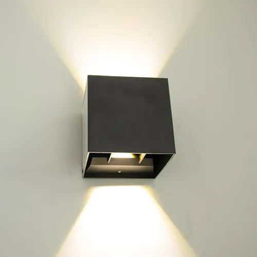 Zidna lampa crna 10W 4000K IP54 L100xW100xH100mm LED baštenska (podesiv ugao) 600lm M954040 C