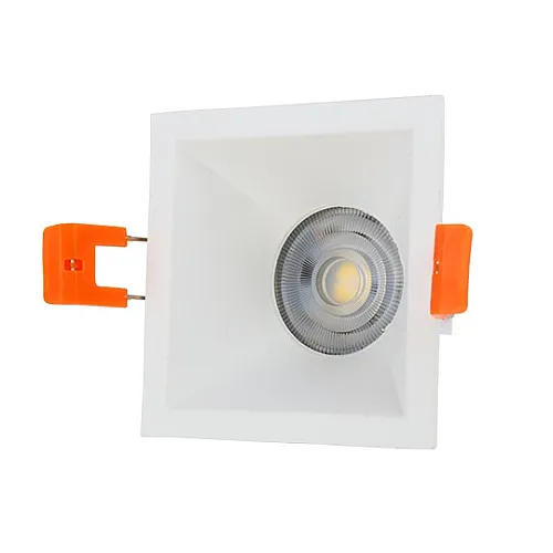 Ugradna lampa bela kvadratna rozetna hotelska MR16 M206176