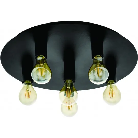 Luster crni Max.60W 220~240V 5xE27 plafonski M433 (5) P