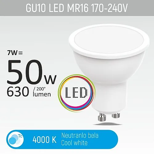 LED sijalica 7W M1 4000K 170-240V GU10
