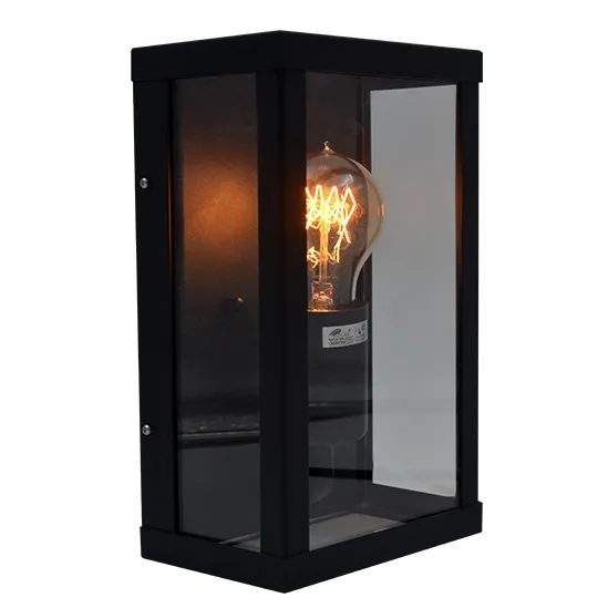 Zidna lampa crna Max.60W IP44 1xE27 baštenska M944 C