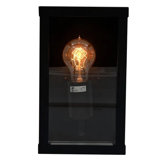 Zidna lampa crna Max.60W IP44 1xE27 baštenska M944 C