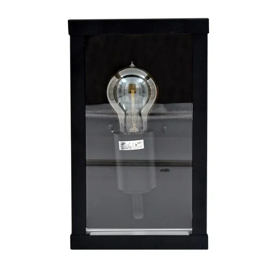 Zidna lampa crna Max.60W IP44 1xE27 baštenska M944 C