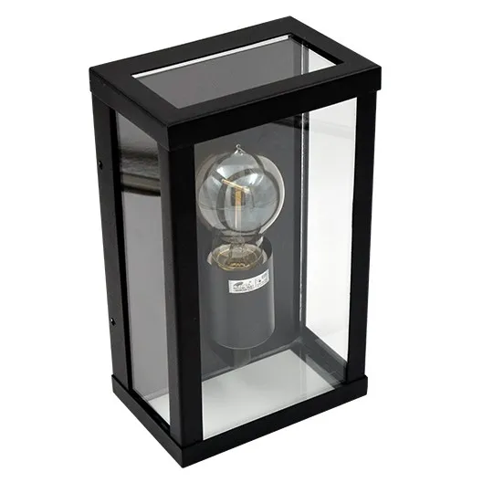 Zidna lampa crna Max.60W IP44 1xE27 baštenska M944 C
