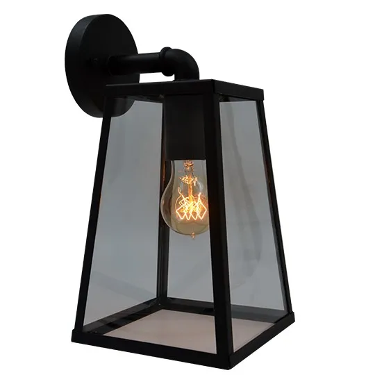 Zidna lampa crna Max.60W IP44 1xE27 baštenska M945 C