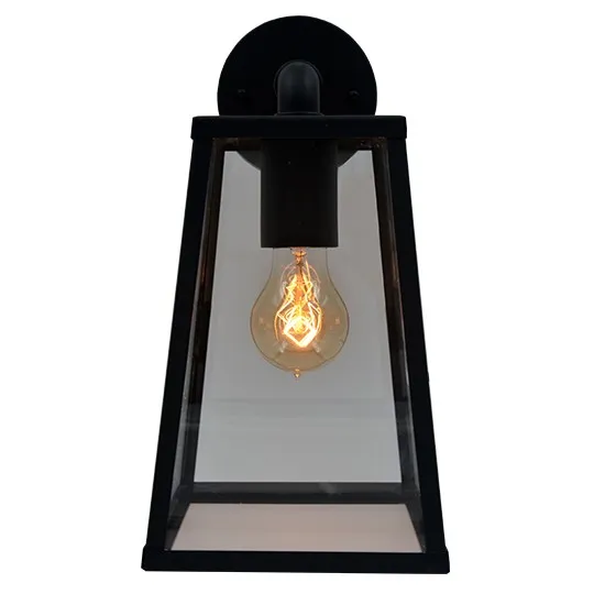 Zidna lampa crna Max.60W IP44 1xE27 baštenska M945 C