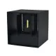 Zidna lampa crna 10W 4000K IP54 L100xW100xH100mm LED baštenska (podesiv ugao) 600lm M954040 C