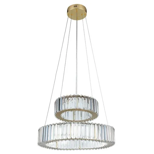 Visilica zlatna 500mm LED sa kristalima 30W 4000K M10904-2
