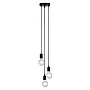 Visilica crna 3xE27 Max.60W/220V M0841-3R