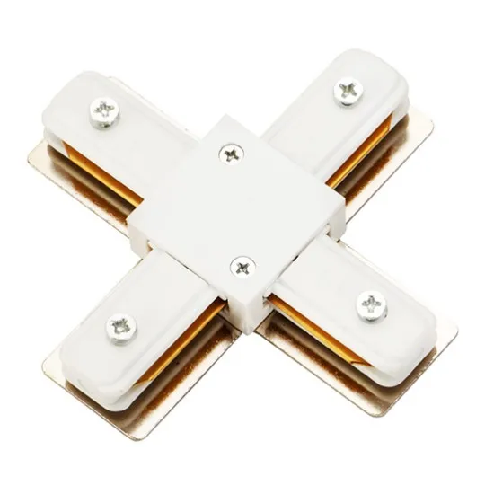 LED reflektor beli Konektor metalni X za šinski Mitea Lighting
