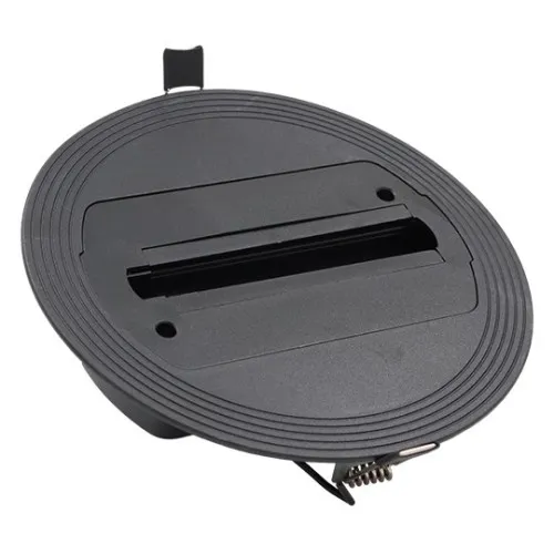 Ugradni element crni za LED i GU10 šinski reflektor fi170mm 220V