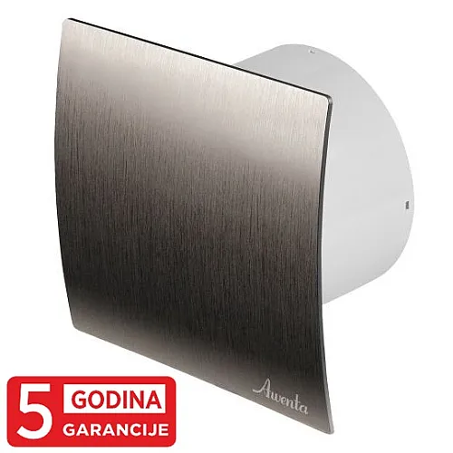 Kupatilski aspirator - ventilator srebrni sa klemom 5Y ESCUDO WES125 FI125 Awenta