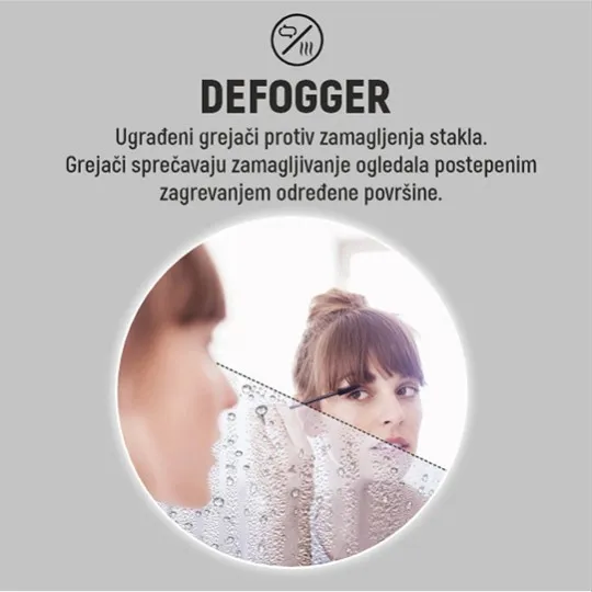 Ogledalo sa pozadinskim LED osvetljenjem Touch dimmer CCT 3000-6500K IP44 20W 600x25mm 3Y M209490 Mitea Lighting