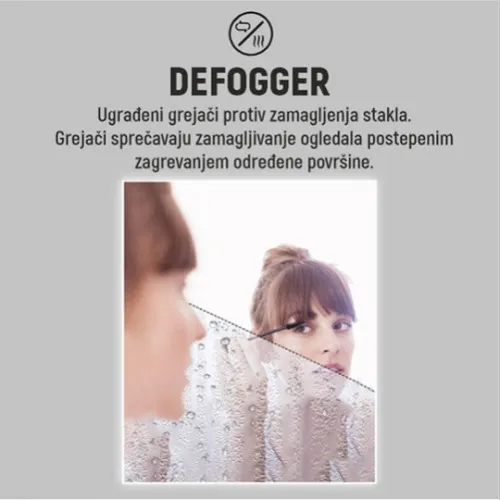 Ogledalo sa pozadinskim LED osvetljenjem Touch dimmer 6500K IP44 20W 600x800x25mm M209493 Mitea Lighting