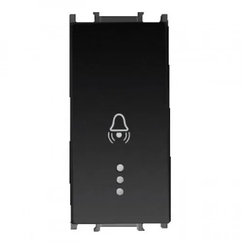 Taster zvona crni 1M poklopac mehanizma sa tinjalicom 16A WVTR1020-4BL EU2 Thea Modular Panasonic
