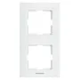 Okvir beli dvostruki vertikalni 2M WKTF0812-2WH EU4, Karre Plus Panasonic
