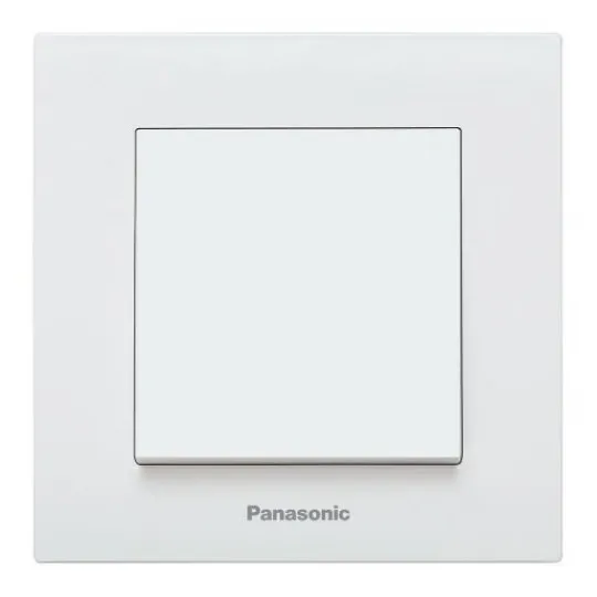 Prekidač beli običan vijčani 10A 250V WKTC0001-2WH EU4 Karre Plus Panasonic