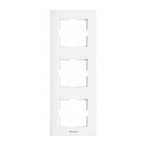 Okvir beli trostruki vertikalni WKTF0813-2WH EU4, Karre Plus Panasonic