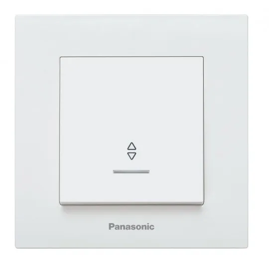 Naizmenični prekidač beli sa tinjalicom vijčani 10A 250V WKTC0004-2WH EU4 Karre Plus Panasonic